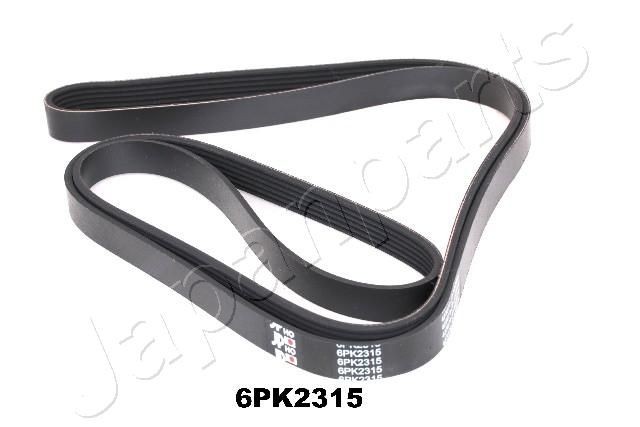 JAPANPARTS Ķīļrievu siksna DV-6PK2315 DV-6PK2315 Rievsiksna MAZDA 121 JAPANPARTS