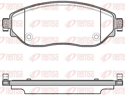 REMSA Kit pastiglie freni 1617.08 1617.08 costo Pastiglie freno sportive REMSA OPEL KADETT
