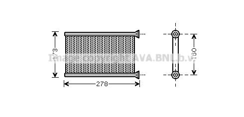 PRASCO Kachelradiateur, interieurverwarming BWA6342 PRASCO BWA6342 Kachelradiateur BMW F25 prijs