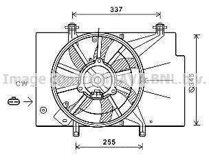 PRASCO Ventilador de radiador FD7582 PRASCO FD7582 Ventilador refrigeração do motor Ford Fiesta Mk6 Van preço