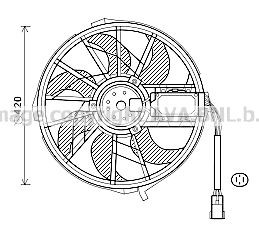 PRASCO Radiaatori ventilaator MS7656 MS7656 Radiaatori ventilaator MERCEDES-BENZ R-klass PRASCO
