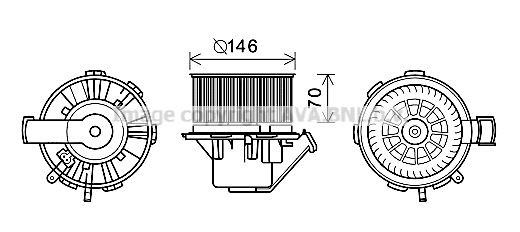 PRASCO Elektrimootor, salongiventilaator MS8648 Salongipuhur PRASCO VIANO MS8648 odav