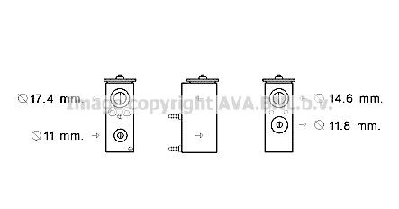 PRASCO Válvula de expansão, ar condicionado PE1383 Válvula do ar condicionado PRASCO Classe C PE1383 baratos
