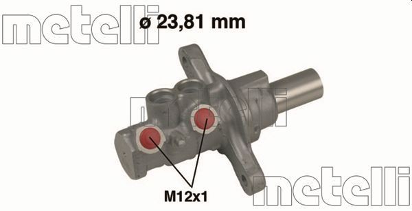 METELLI Jarrupääsylinteri 05-0522 MAZDA Jarrupääsylinteri METELLI 05-0522