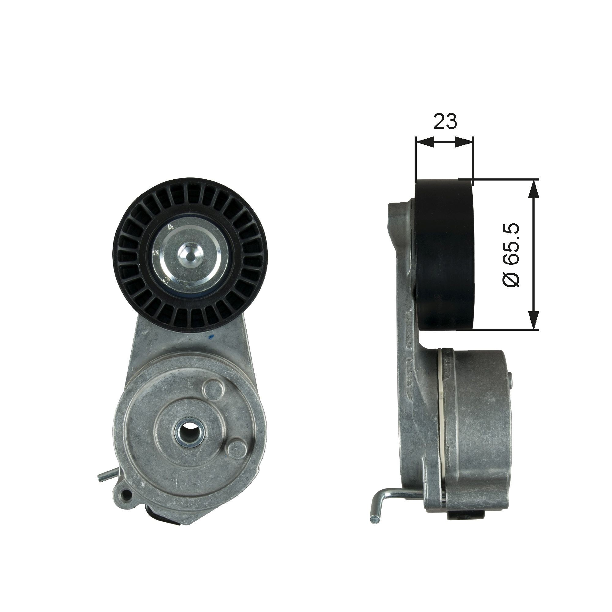 GATES Tensioner pulley T39346 LANCIA GATES tensioner pulley v-ribbed belt T39346