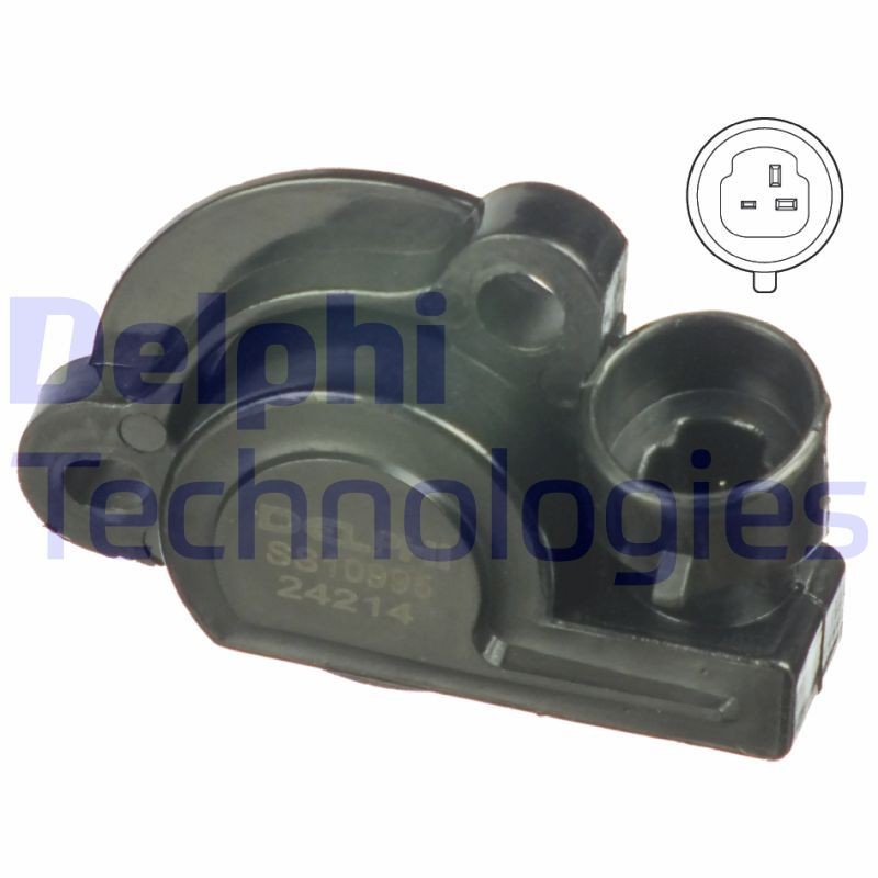 DELPHI Drosselklappenpotentiometer SS10995-12B1 SS10995-12B1 Drosselklappenpotentiometer DELPHI OPEL REKORD