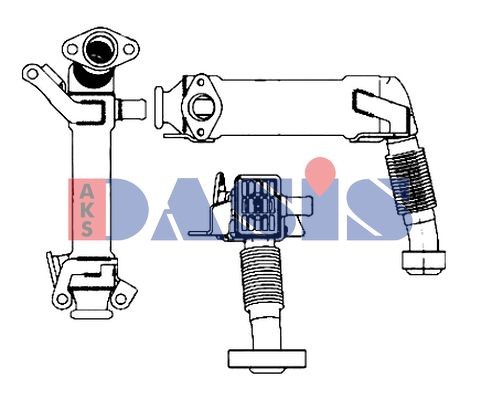 AKS DASIS EGR kylare 050077N 050077N AKS DASIS egr kylare BMW 2-serie