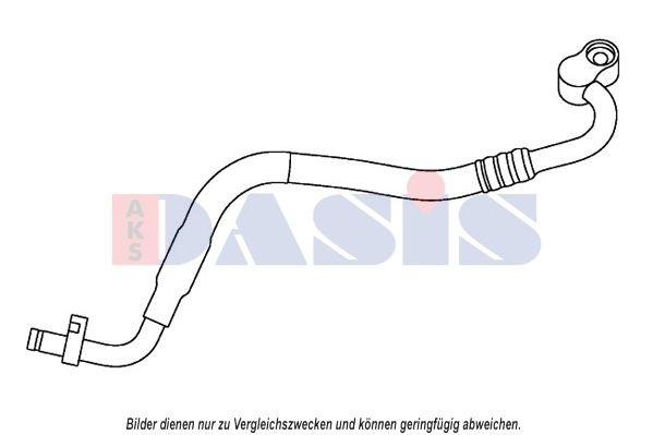 AKS DASIS Condotto alta pressione, Climatizzatore 885890N 885890N Tubo flessibile aria condizionata AKS DASIS Iveco