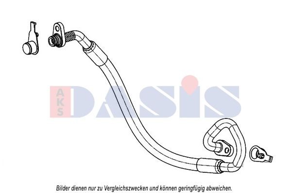 AKS DASIS High Pressure Line, air conditioning 885896N 885896N AKS DASIS ac pipe for SUZUKI SWIFT