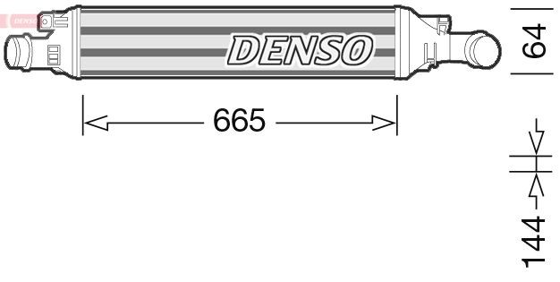 DENSO Intercooler DIT02036 DIT02036 DENSO intercooler för turbo AUDI 90