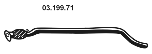 EBERSPÄCHER Tuyau d'échappement 03.199.71 Tuyau d'échappement EBERSPÄCHER PUNTO 03.199.71 pas cher