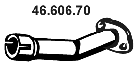 EBERSPÄCHER Eksosrør 46.606.70 Eksosrør EBERSPÄCHER LIANA 46.606.70 billige