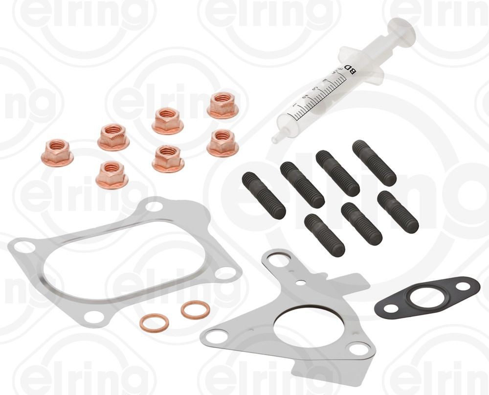 Kit de montagem, turbocompressor ELRING 714.351 ELRING 714.351: Kit de montagem sistema de escape Dacia LOGAN 2023