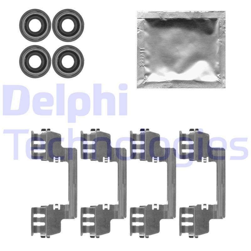 DELPHI Kit d'accessoires, plaquette de frein à disque LX0616 Kit d'accessoires, plaquette de frein à disque DELPHI STRATUS LX0616 pas cher