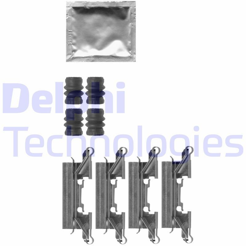 DELPHI Zubehörsatz, Scheibenbremsbelag LX0626 Zubehörsatz, Scheibenbremse DELPHI Dodge DURANGO LX0626