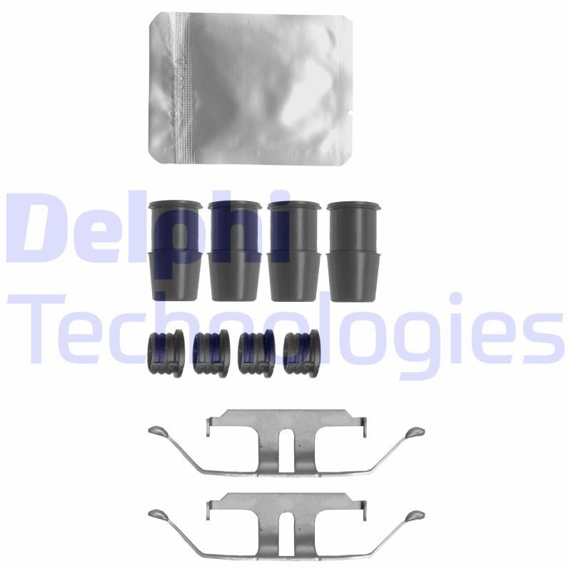 DELPHI Accessory Kit, disc brake pads LX0636 BMW 4 Series DELPHI brake pad fitting kit LX0636