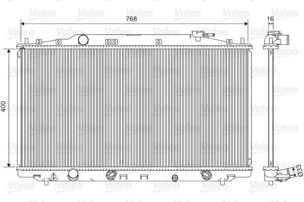 VALEO Radiateur 701551 Honda CITY Radiator VALEO 701551