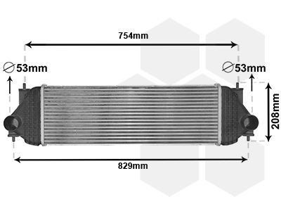 VAN WEZEL Intercooler 52004134 52004134 costo Intercooler KIA NIRO VAN WEZEL