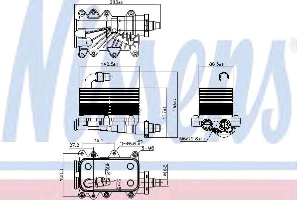 NISSENS Ölkühler, Automatikgetriebe 90673 Automatikgetriebe Ölkühler NISSENS SCUDO 90673 günstig