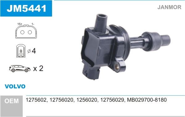 JANMOR Πολλαπλασιαστής JM5441 JM5441 JANMOR Πηνίο ανάφλεξης Iveco φθηνά
