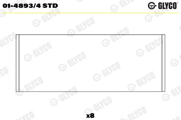 GLYCO Kepsulaager 01-4893/4 STD GLYCO 01-4893/4STD Kepsulaager Toyota Yaris NCP 15 hind