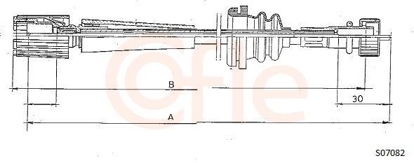 COFLE Hastighetsmätarwire S07082 COFLE S07082 Hastighetsmätarwire Lancia Dedra 835 original