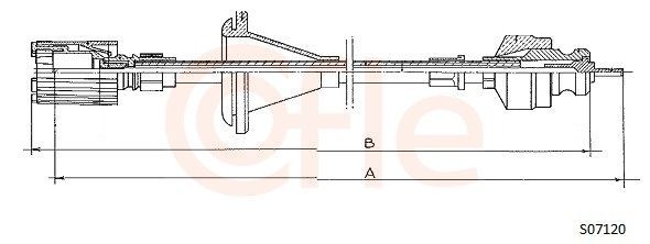 COFLE Speedometerkabel S07120 Speedometerkabel COFLE Peugeot 5008 S07120