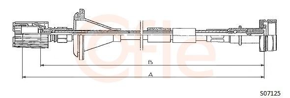 COFLE Cavo tachimetro S07125 S07125 costo Cavo tachimetro COFLE NISSAN CABSTAR E