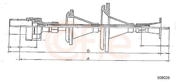 COFLE Cavo tachimetro S08026 COFLE S08026 Corda contachilometri Ford Sierra MK1 prezzo