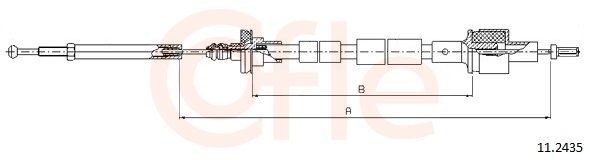 Koppelingskabel COFLE 11.2435 COFLE 11.2435 Koppelingskabel FORD MONDEO 2019