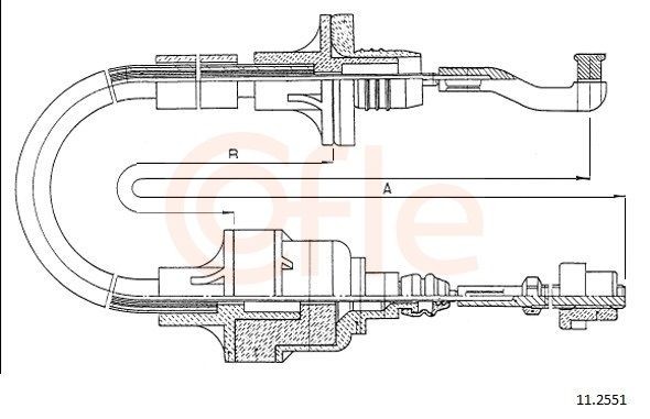 COFLE Koblingskabel 11.2551 11.2551 COFLE Koblingskabel Opel billig