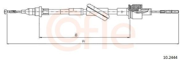 COFLE Cavo frizione 10.2444 10.2444 costo Cavo frizione FORD KUGA COFLE