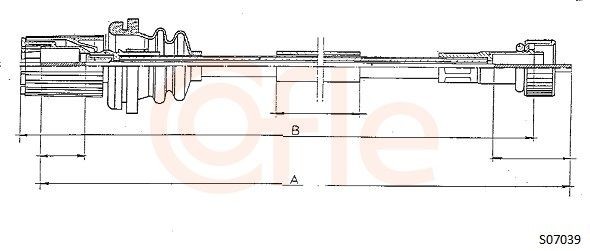 Cavo tachimetro COFLE S07039 92.S07039 COFLE S07039 Cavo tachimetro Fiat UNO 2010