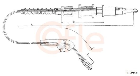 COFLE Handbromsvajer 11.5943 Byta Handbromsvajer Opel Vectra A kostnad COFLE 11.5943