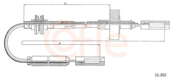 COFLE Ντίζα, μηχανισμός συμπλέκτη 11.202 COFLE 11.202 Ντίζα συμπλέκτη Audi A5 B8 8T3 τιμες