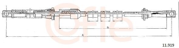 COFLE Gasvajer 11.919 COFLE 11.919 Gasvajer Ford Escort Classic Turnier ANL original