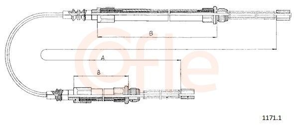 COFLE Handremkabel 1171.1 COFLE 1171.1 originele Handremkabel Peugeot J5 290L kosten