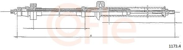 COFLE Cavo acceleratore 1173.4 1173.4 Cavo acceleratore COFLE MERCEDES-BENZ Classe A costo