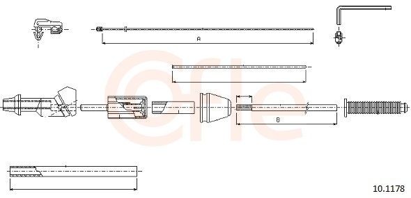 COFLE Gaasitross 10.1178 Gaasitross COFLE Peugeot BOXER 10.1178