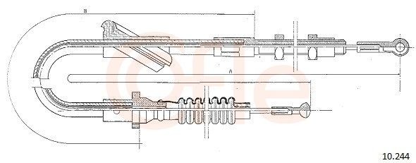 COFLE Koblingskabel 10.244 COFLE 10.244 Koblingskabel Dacia DOKKER billig