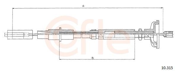COFLE Cavo frizione 10.315 10.315 costo Cavo frizione Volkswagen BEETLE COFLE