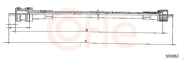 COFLE Cavo tachimetro S03062 S03062 Cavo tachimetro CITROËN ZX COFLE costo