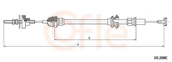 Kopplingsvajer COFLE 19.208E COFLE 19.208E: Kopplingskabel Seat IBIZA 2021