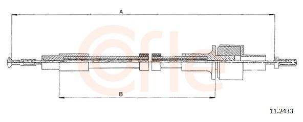 COFLE Tross, sidurikasutus 11.2433 COFLE 11.2433 Siduritross Hyundai i30 originaal