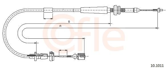 COFLE Plynové lanko 10.1011 COFLE 10.1011 Plynové lanko VW Polo Classic 6kv originálne cena