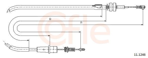Gaskabel COFLE 11.1246 COFLE 11.1246 Speederkabel CHEVROLET AVEO 2009