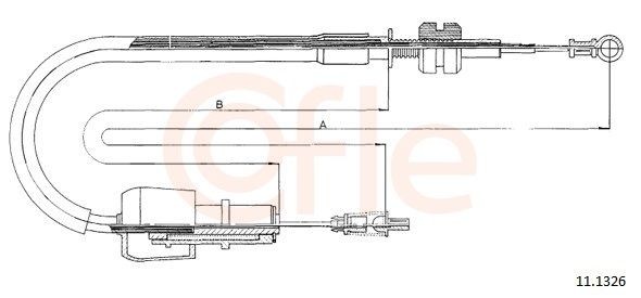 COFLE Cavo acceleratore 11.1326 COFLE 11.1326 Filo acceleratore Opel Omega A Caravan originale prezzo
