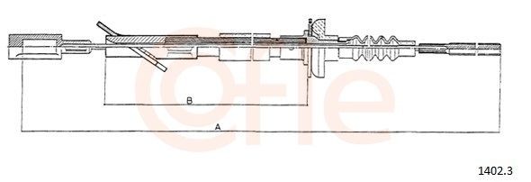 COFLE Cavo frizione 1402.3 1402.3 costo Cavo frizione COFLE BMW Serie 2