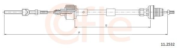 COFLE Clutchkabel 11.2532 COFLE 11.2532 Clutchwire Nova CC (S83) pris