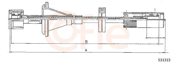 Snelheidsmeterkabel COFLE S31315 COFLE S31315: Snelheidsmeterkabel Audi A3 2020